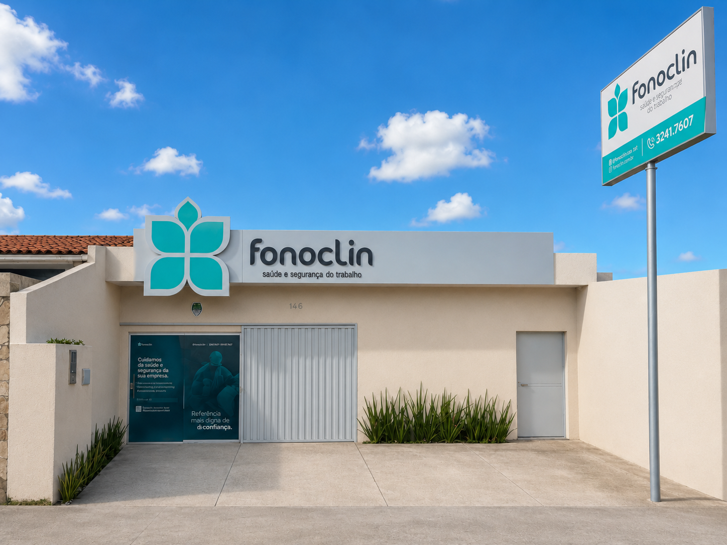 Fachada da clínica Fonoclin